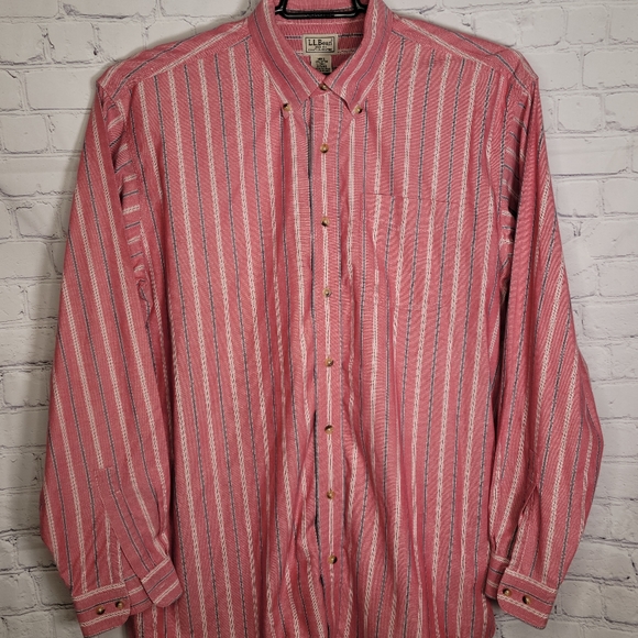 LL Bean Button Down Shirt Large Tall - Picture 11 of 12